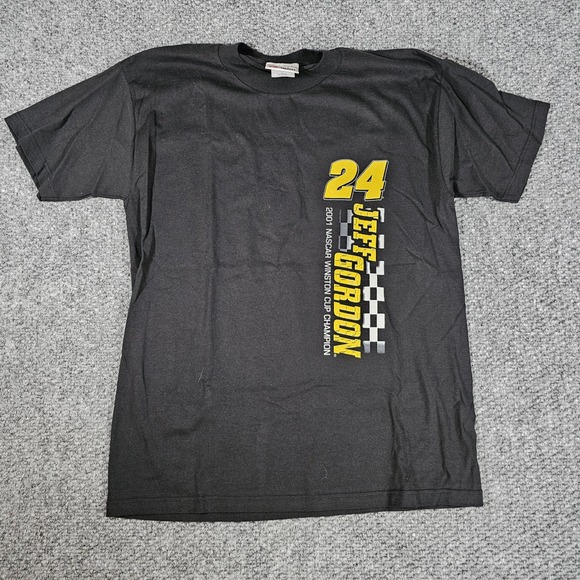 Competitors View Jeff Gordon NASCAR Champion 2001‎ Racing Graphic Tee M Vintage - Picture 2 of 8